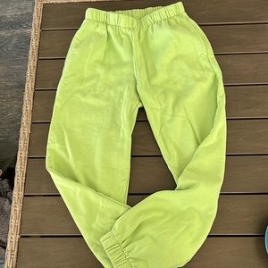Brandy Melville green sweatpants
